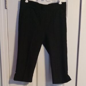 Elegant Black Cropped Pants